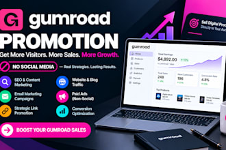 promote gumroad digital product gumroad SEO digital store promotion