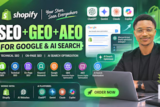 shopify SEO technical local GEO and aeo for google and ai search