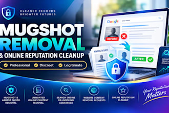 help remove mugshots and unwanted arrest records from websites