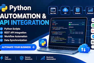 build python automation scripts and rest API integrations for your business