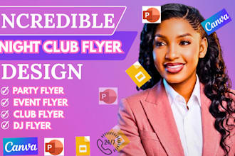 design night club flyer, dj flyer, party flyer, and event flyer