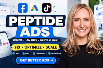 run peptide facebook google titktok ads fix peptide ads issue social media ads