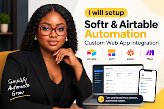 do setup softr airtable database airtable automation custom web app integration