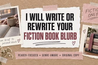 write or rewrite your book blurb to get more readers