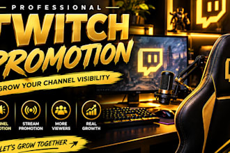 promote your twitch channel and  to grow your gaming audience
