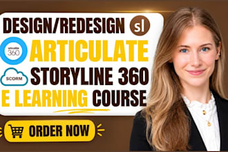 create interactive elearning course in articulate storyline 360, scorm