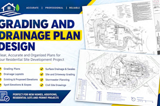 create residential grading and drainage plans for permit projects