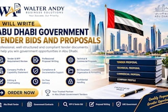 write abu dhabi government tender bids and proposals