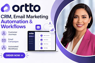 set up ortto CRM email marketing automation and workflows