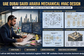 do uae dubai mechanical engineer hvac vrf ventilation smoke extraction ductwork