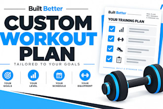create a personalized workout plan tailored to your goals