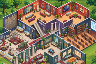 do isometric pixel tileset pixel environment isometric gamemap character sprite