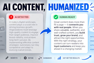 humanize ai content for blogs, websites, and marketing copy