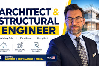 architect and structural engineer for california, north carolina, georgia USA