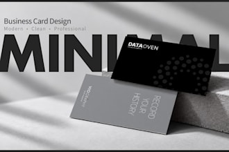 design a modern minimalist business card