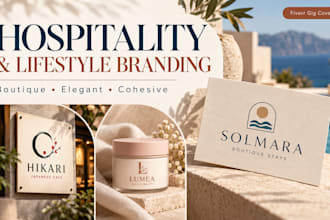 elegant hospitality brand identity