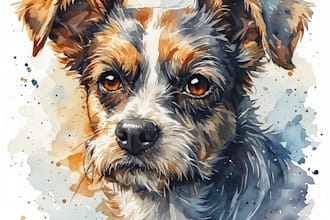 draw your pet in watercolor