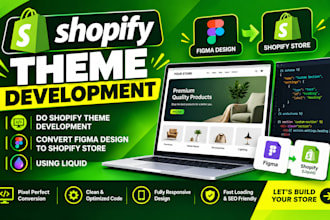 do shopify theme development, convert figma to shopify store using liquid vormac
