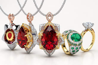 do jewelry design, 3d jewelry cad design, jewelry rendering, 3d model