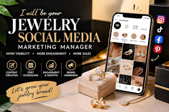 be your jewelry social media marketing manager fashion brand, jewelry marketing
