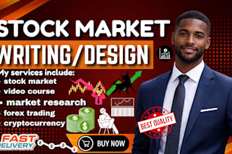 write and design stock market ebooks, investment guides and trading content