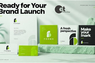 design a complete brand identity with logo and brand guidelines