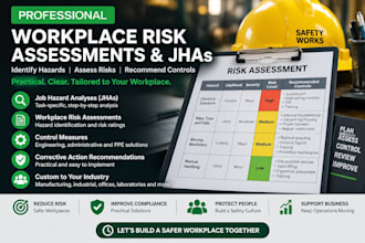 create workplace risk assessments and job hazard analyses