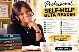 beta read your self help, personal development book with reader feedback