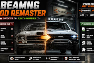 remaster outdated beamng mods for the latest game version