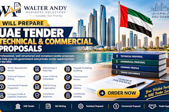 prepare uae tender technical and commercial proposals