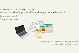 be your virtual assistant for admin and organizational tasks