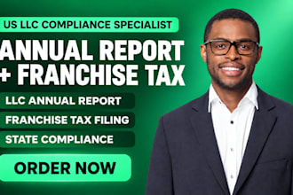 file your US llc annual reports, franchise tax and compliance filing