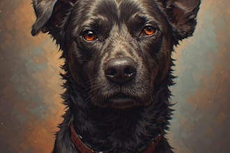 paint stunning pet portrait