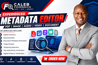 edit, add, change, remove forensic metadata for document, audio, image, video