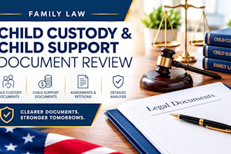 review child custody and child support legal documents