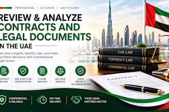 review and analyze contracts and legal documents in the uae
