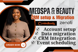 set up beauty salon or spa website on mindbody, zenoti and vagaro