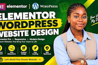 elementor, wordpress website with elementor pro, elementor website design