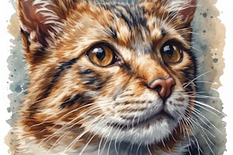 do watercolor pet portrait, dog portrait cat portrait