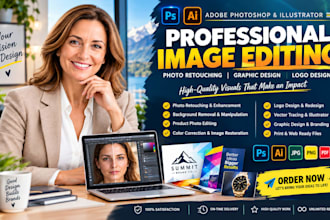 adobe photoshop image editing photo retouching illustrator graphic design logo