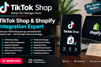 setup and fix tik tok shop shopify marketing tiktok shop manager tiktok ads