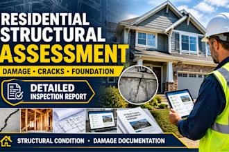 prepare residential structural damage, condition assessment report