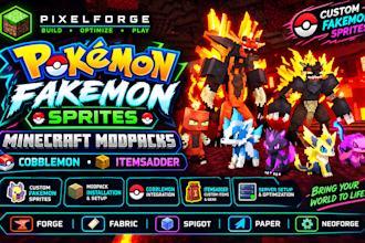 fix crash lag pokemon fakemon sprites minecraft modpacks cobblemon itemsadder