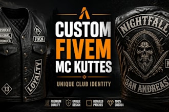 create unique fivem mc kuttes for your club identity