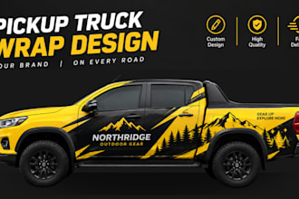 do van wrap design,pickup truck wrap, trailer wrap design
