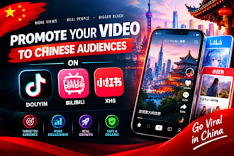promote your video to chinese audiences on douyin bilibili xhs xiaohongshu
