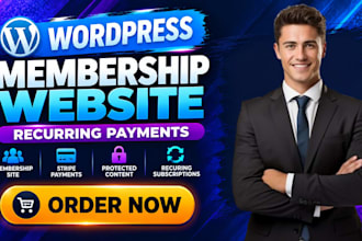 build a wordpress membership website with recurring payments
