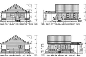 create detailed architectural elevations and sections in autocad
