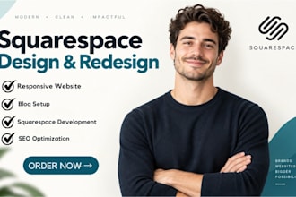 build responsive squarespace design redesign squarespace website development SEO