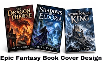 design epic fantasy book cover design for amazon ebook paperback amazon kdp